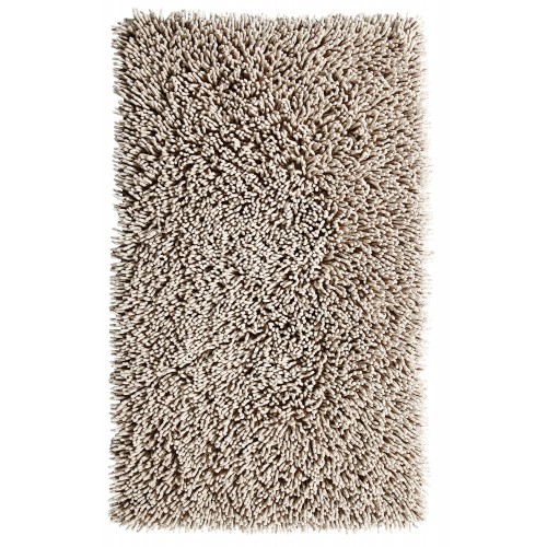 Bathroom Rugs & Mats| undefined Chenille Shaggy 40-in x 24-in Stone Cotton Bath Rug - SM93427
