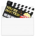 Einladungen für Film-Partys mit Umschlägen perfekt für Filmthemenparty Hollywood-Party Roter Teppich-Party Filmnacht Sweet 16 Movie Birthday Party Supplies Ideen – 30 Karten + 30 Umschläge