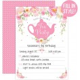 Tea Party Invitations Tea Party invites for Birthday Baby Shower Bridal Shower Egagement Party Royal Princess Tea Party 20 Invitations with White Envelopes