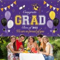 2022 Graduation Banner Decorations- Class of 2022 Congrats Grad Banner Extra Large 78.7"x40" Graduation Yard Sign Party Supplies- Purple Grad Photo Prop for Home Indoor & Outdoor