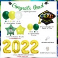 2022 Graduation Decorations Yellow and Green Balloons Garland Kit Congrats Grad Banner Number 2022 Star Foil Balloons for University High School Class of 2022 Congratulations Grads Party Decorations