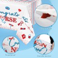 3 Pack Nurse Graduation Party Supplies Nursing School Congrats Tablecloth Nurse Plastic Table Covers for Nurse Graduation Theme Party Decorations 54 x 108 Inch