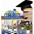 90shine 4PCS Graduation Decorations 2022 Table Centerpieces Congrats Grad Party Decor Supplies Ornaments Blue Assembly Needed