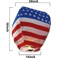 Chinese Sky Lanterns 100% ECO Friendly Biodegradable Paper Wishing Lanterns with Fire Resistant Paper for Weddings Birthdays Memorials and Celebration Events 6 Pack