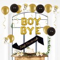 Divorce Party Decorations Divorce Party Supplies for Women Set Inclued Just Divorced Sash Boy Bye Banner and Black Gold Divorced Party Balloons for Breakup Decorations
