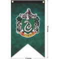 GeazBest Harry Potter House Wall Banners 20In x 12In Boys Girls Birthday Party Decoration Gifts Barware Man Cave Gift HP Collectible Accessories 5 Piece Set