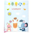 LOVENJOY 2 Assembled Rainbow Banners Felt Bunting Multicolor for Colorful Birthday Party Decorations