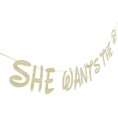 Party101 She Wants the D Banner Disney Bachelorette Party Decorations Naughty Bachelorette Party Favors & Supplies Ladies Girls Night Decorations for Adults Divorce Party Decorations for Women