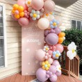 Retro Bean Paste Balloons 55 pcs Bean Paste Party Latex Balloon 18inch + 12inch + 5inch for Happy Birthday Baby Shower Wedding Decorations