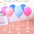 SAKOLLA Balloon Stick Stand 10 Sets Balloon Base with Pole and Cup Table Desktop Centerpiece Holder for Birthday Party Wedding Holidays and Anniversary Decoration 15.7 inch White