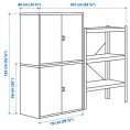 BROR Shelving unit with cabinets