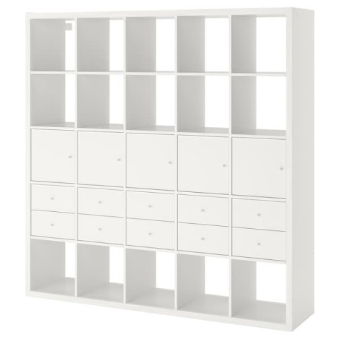 KALLAX Shelf unit with 10 inserts
